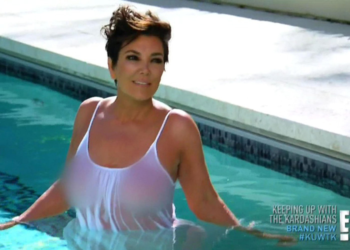 Kardashian topless kris Khloe Kardashian